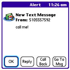 PALMONE CENTRO - Receiving messages - 1