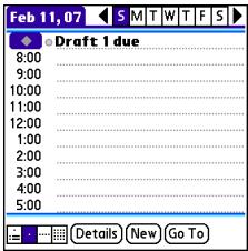 PALMONE CENTRO - Creating an untimed event - 1