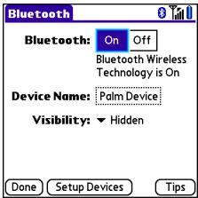 PALMONE CENTRO - Requesting a connection with another Bluetooth device - 1