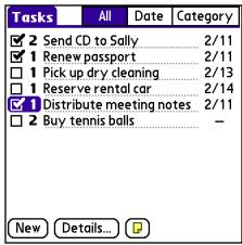 PALMONE CENTRO - Organizing your tasks - 1