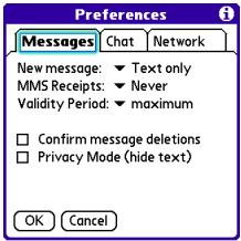 PALMONE CENTRO - Customizing your Messaging settings - 1