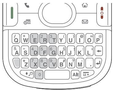 PALMONE CENTRO - Dialing using the keyboard - 1