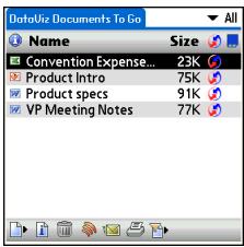 PALMONE CENTRO - Opening a document - 1