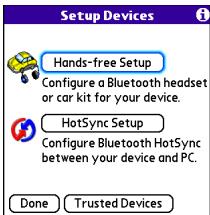 PALMONE CENTRO - Connecting to a Bluetooth® hands-free device - 2