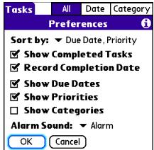 PALMONE CENTRO - Customizing Tasks - 1