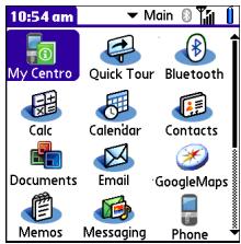 PALMONE CENTRO - Using Applications View - 1