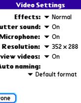 PALMONE CENTRO - Customizing your Camera settings - 2