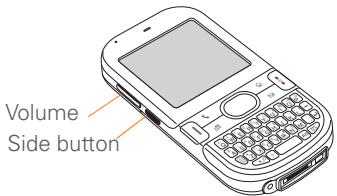 PALMONE CENTRO - Adjusting the call volume - 1