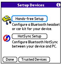 PALMONE CENTRO - Requesting a connection with another Bluetooth device - 2