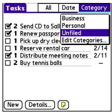 PALMONE CENTRO - Organizing your tasks - 3