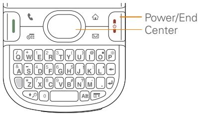 PALMONE CENTRO - Waking up the screen and turning it off - 1