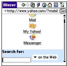 PALMONE CENTRO - Viewing a web page - 1