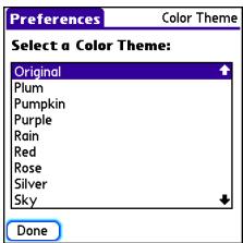 PALMONE CENTRO - Changing the system color scheme - 1