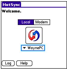 PALMONE CENTRO - Synchronizing over a Bluetooth connection - 1