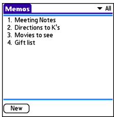 PALMONE CENTRO - Highlighting and selecting items - 2