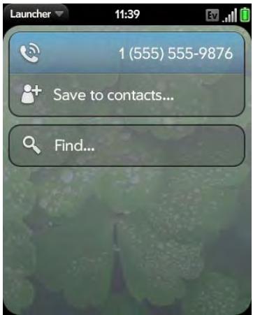 PALMONE PIXI PLUS - Dial using the keyboard - 1
