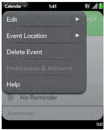 PALMONE PIXI PLUS - Delete an event - 1