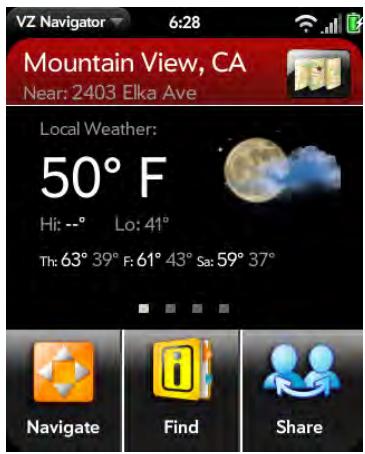PALMONE PIXI PLUS - Check local weather conditions - 1