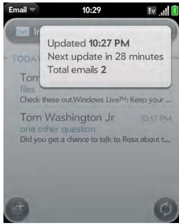 PALMONE PIXI PLUS - View mail folders - 1