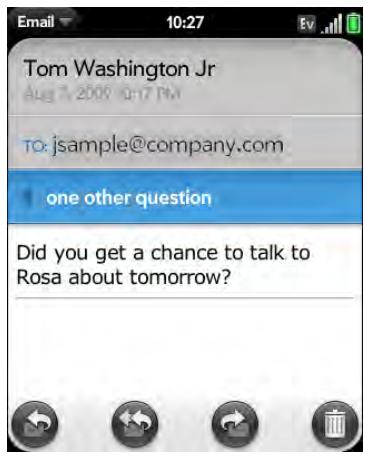 PALMONE PIXI PLUS - Receive and read email messages - 1