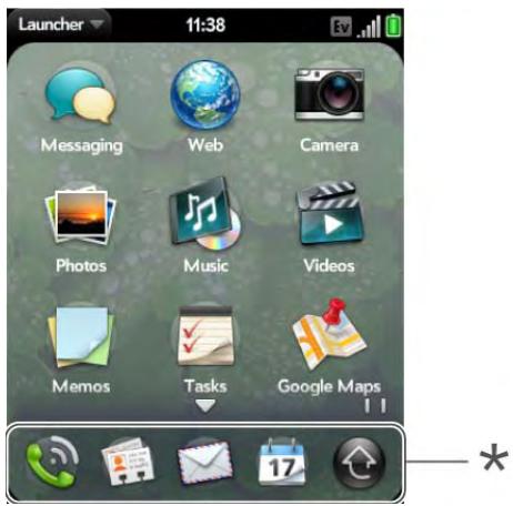 PALMONE PIXI PLUS - Open an application in Quick Launch - 1