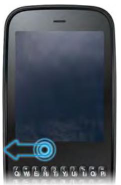 PALMONE PIXI PLUS - Go up one level in an app (back gesture) - 1