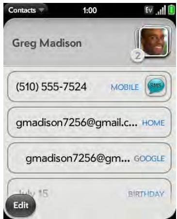 PALMONE PIXI PLUS - Get in touch with a contact - 1