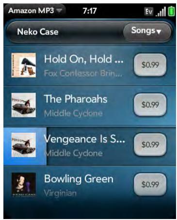 PALMONE PIXI PLUS - Preview and buy a song - 1