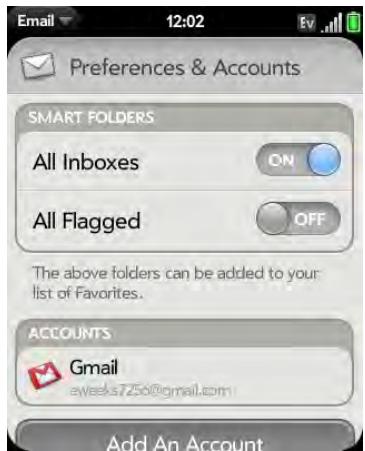 PALMONE PIXI PLUS - Set email preferences - 1