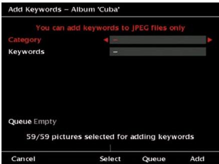 JOBO GIGA VU PRO EVOLUTION - Add Keywords to Pictures - 1