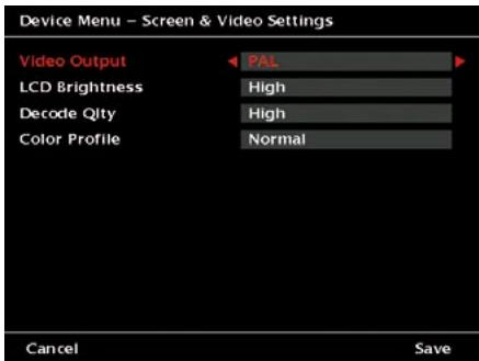JOBO GIGA VU PRO EVOLUTION - Screen &amp; Video Settings - 1