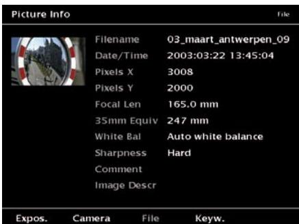 JOBO GIGA VU PRO EVOLUTION - Show Info Data (EXIF) - 3