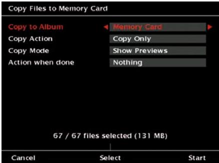 JOBO GIGA VU PRO EVOLUTION - To export pictures to a memory card do the following: - 1