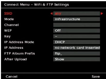 JOBO GIGA VU PRO EVOLUTION - WiFi &amp; FTP Settings - 1
