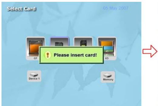 JOBO PHOTO DISPLAY 15 ZOLL - Inserting Memory Cards - 3
