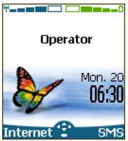 MITSUBISHI TELECOM M320 - The standby display - 1