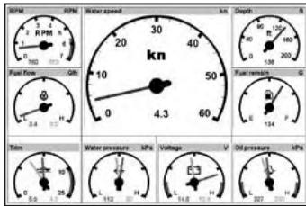 SIMRAD NX40 - Gauges window - 1