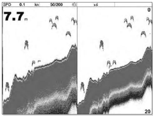 SIMRAD NX40 - 200/50 kHz display - 1