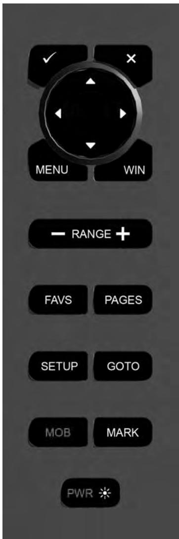 SIMRAD NX40 - Overview of the NX40/45 keys - 1