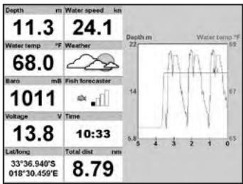 SIMRAD NX45 - Data window - 1