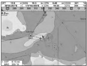 SIMRAD NX45 - MENU > Data Header > □ or - 1