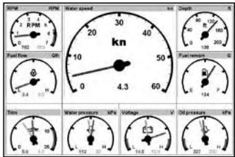 SIMRAD NX45 - Gauges window - 1