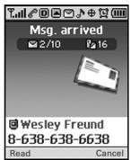 AUDIOVOX CDM-8615 - WHEN A NEWMESSAGE ARRIVES - 1