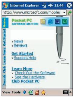 AUDIOVOX PPC-6600 - To add a program directly from the Internet: - 2
