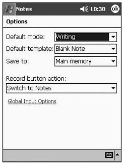 AUDIOVOX PPC-6600 - Change options - 2