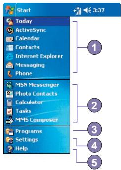 AUDIOVOX PPC-6600 - Navigation Bar - 2