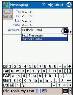AUDIOVOX PPC-6600 - Sending Messages in phone dialer: - 4