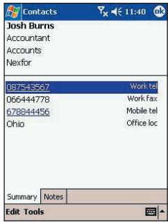 AUDIOVOX PPC-6600 - Create or Change a task: - 2
