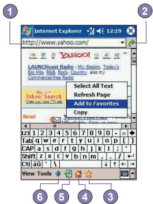 AUDIOVOX PPC-6600 - Browsing the Internet - 3