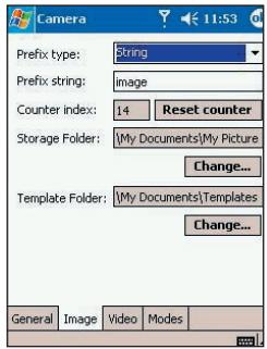 AUDIOVOX PPC-6600 - - Image tab - 2